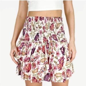 House of Harlow 1960 Floral Ruffle Skirt Size XS